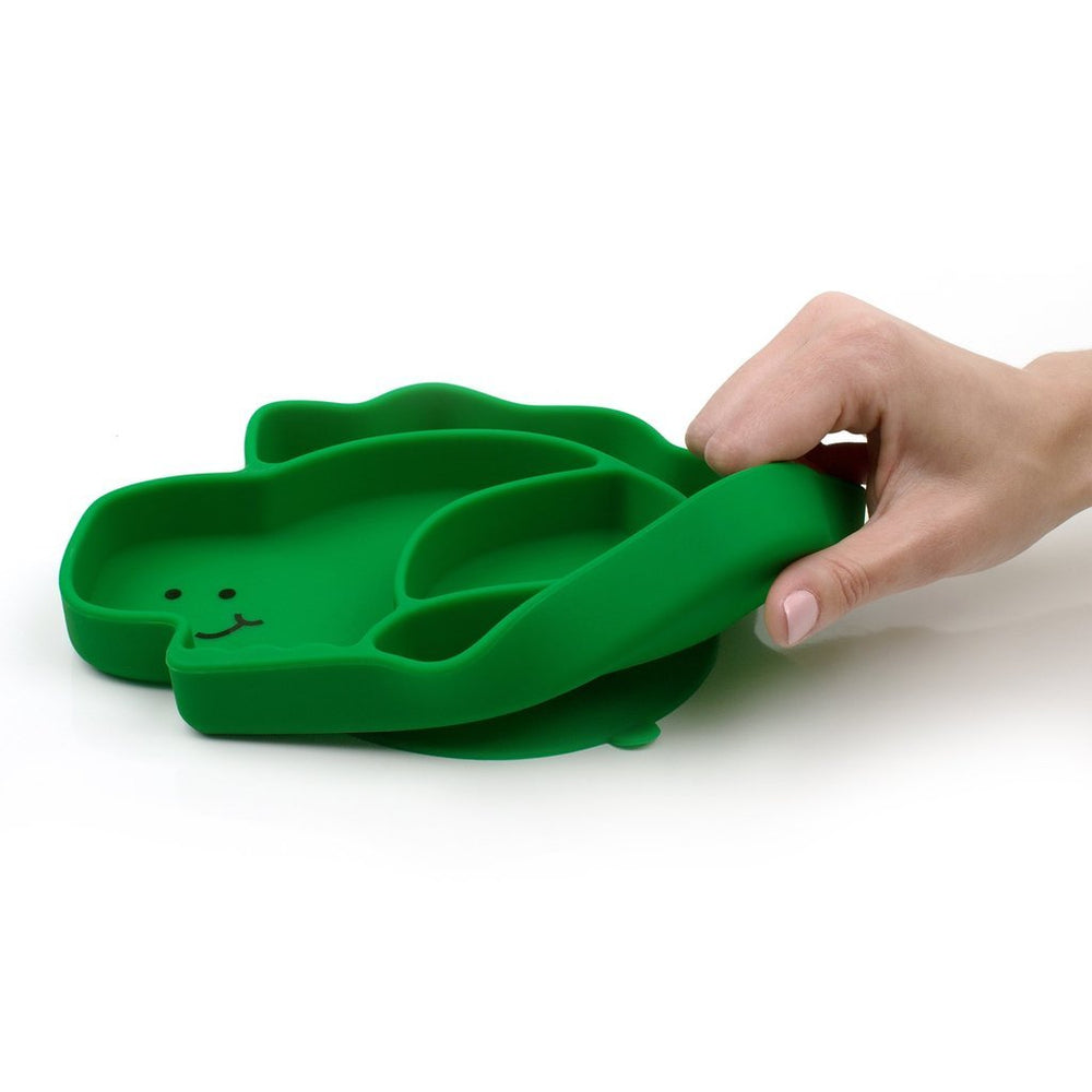 Bumkins Silicone Grip Dish Special Edition (Dino)-Feeding-Bumkins-024635 DN-babyandme.ca