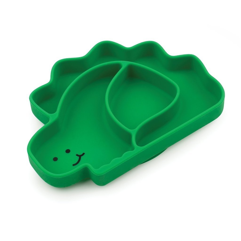 Bumkins Silicone Grip Dish Special Edition (Dino)-Feeding-Bumkins-024635 DN-babyandme.ca