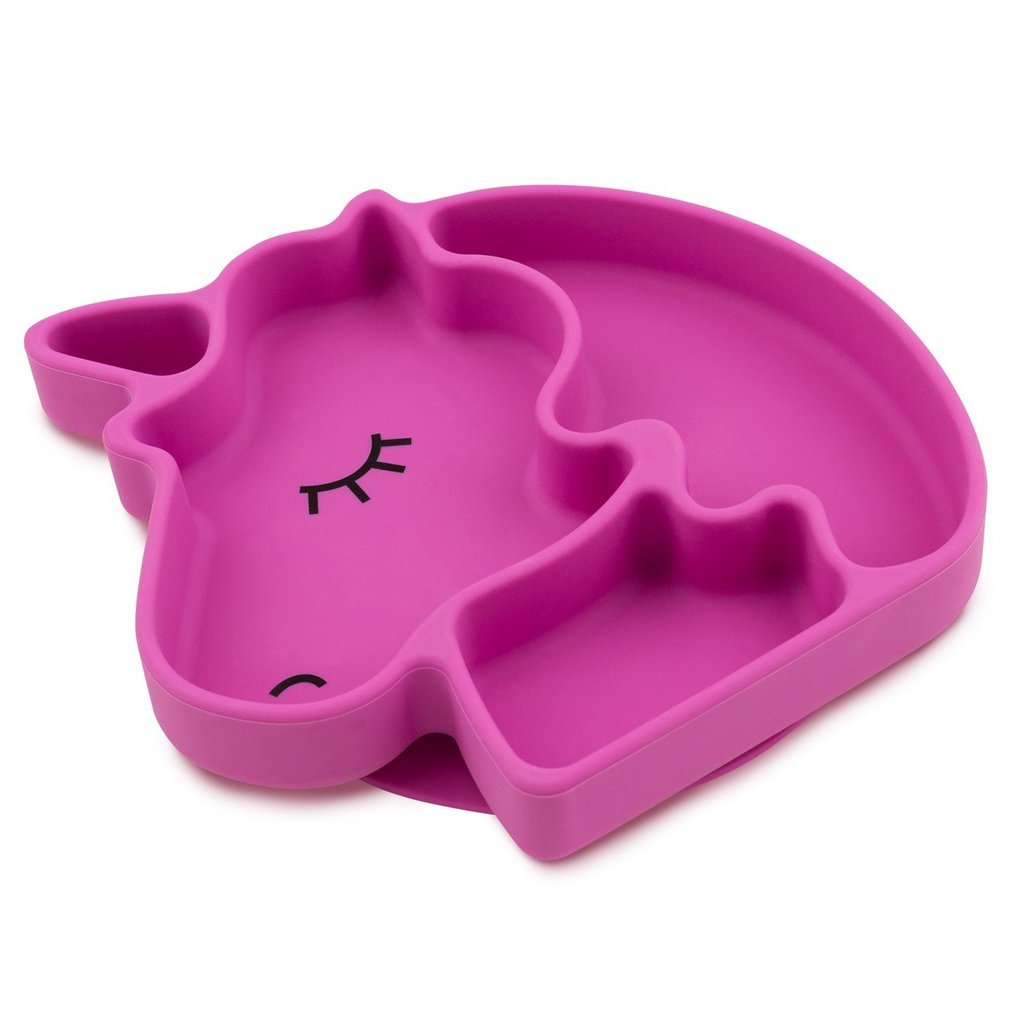 Bumkins Silicone Grip Dish Special Edition (Unicorn)-Feeding-Bumkins-024635 UN-babyandme.ca