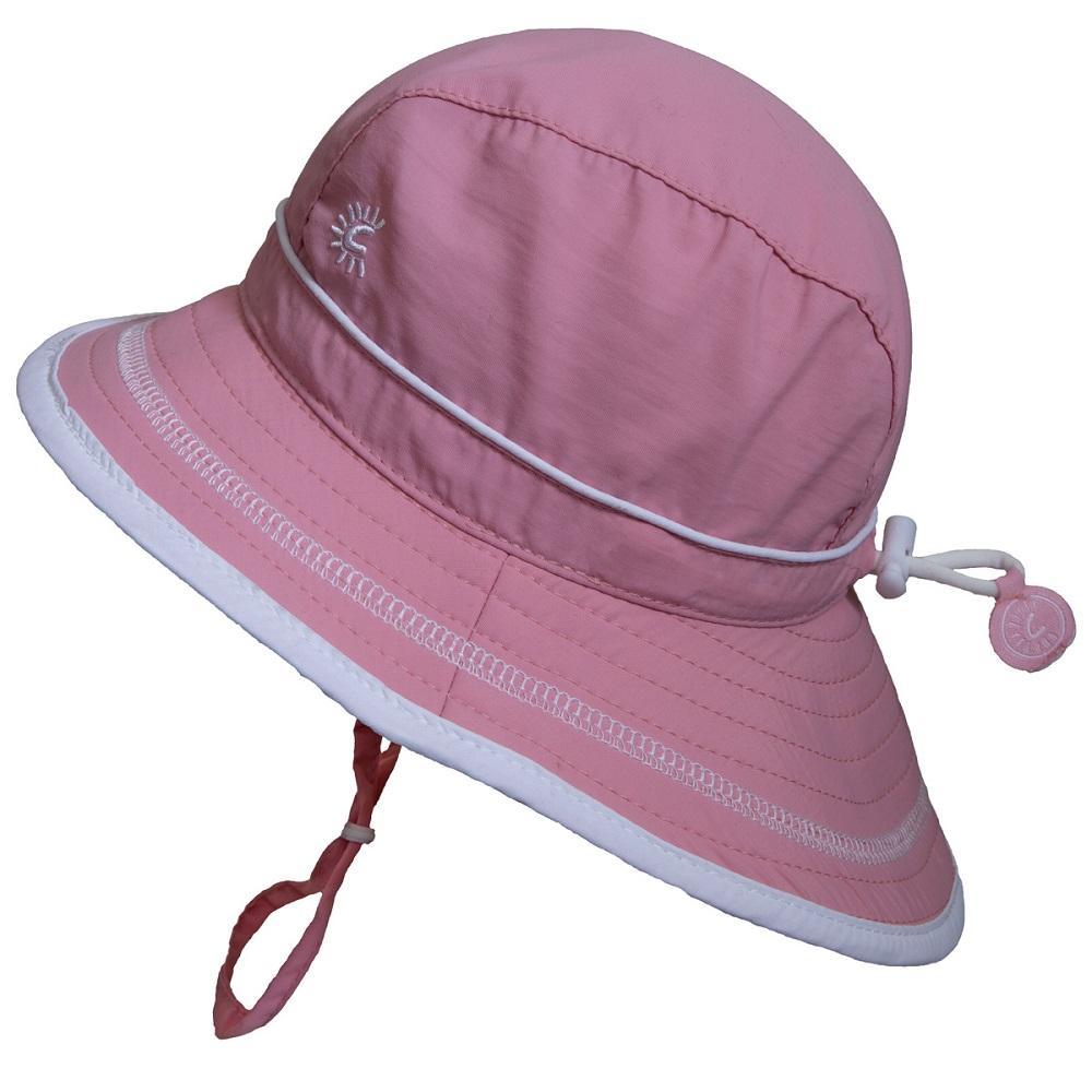 Calikids S1716 UV Beach Hat (Blush)-Apparel-Calikids--babyandme.ca
