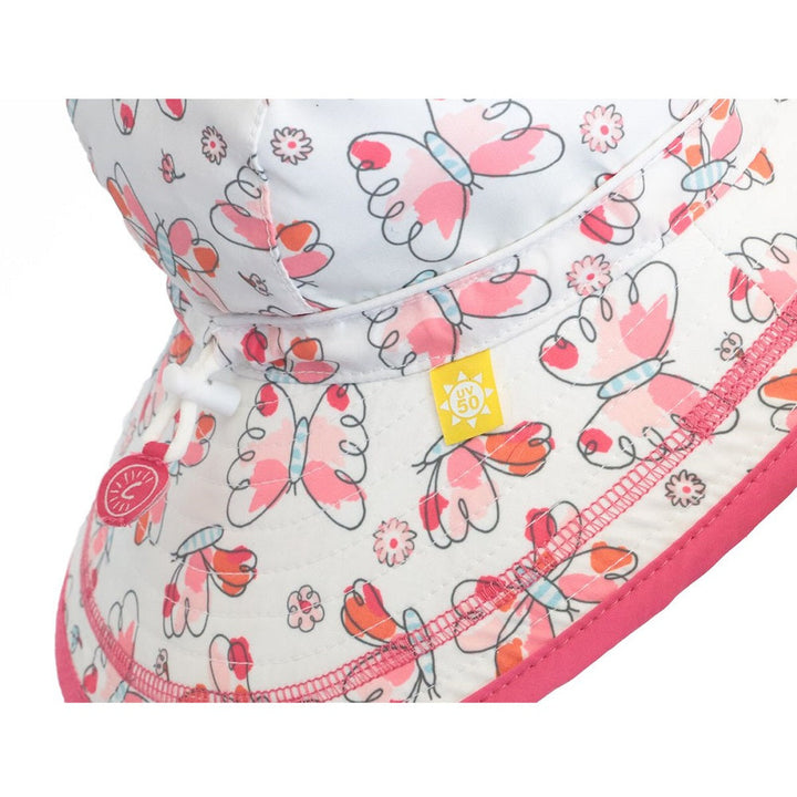 Calikids S1716 UV Beach Hat (Butterfly)-Apparel-Calikids--babyandme.ca