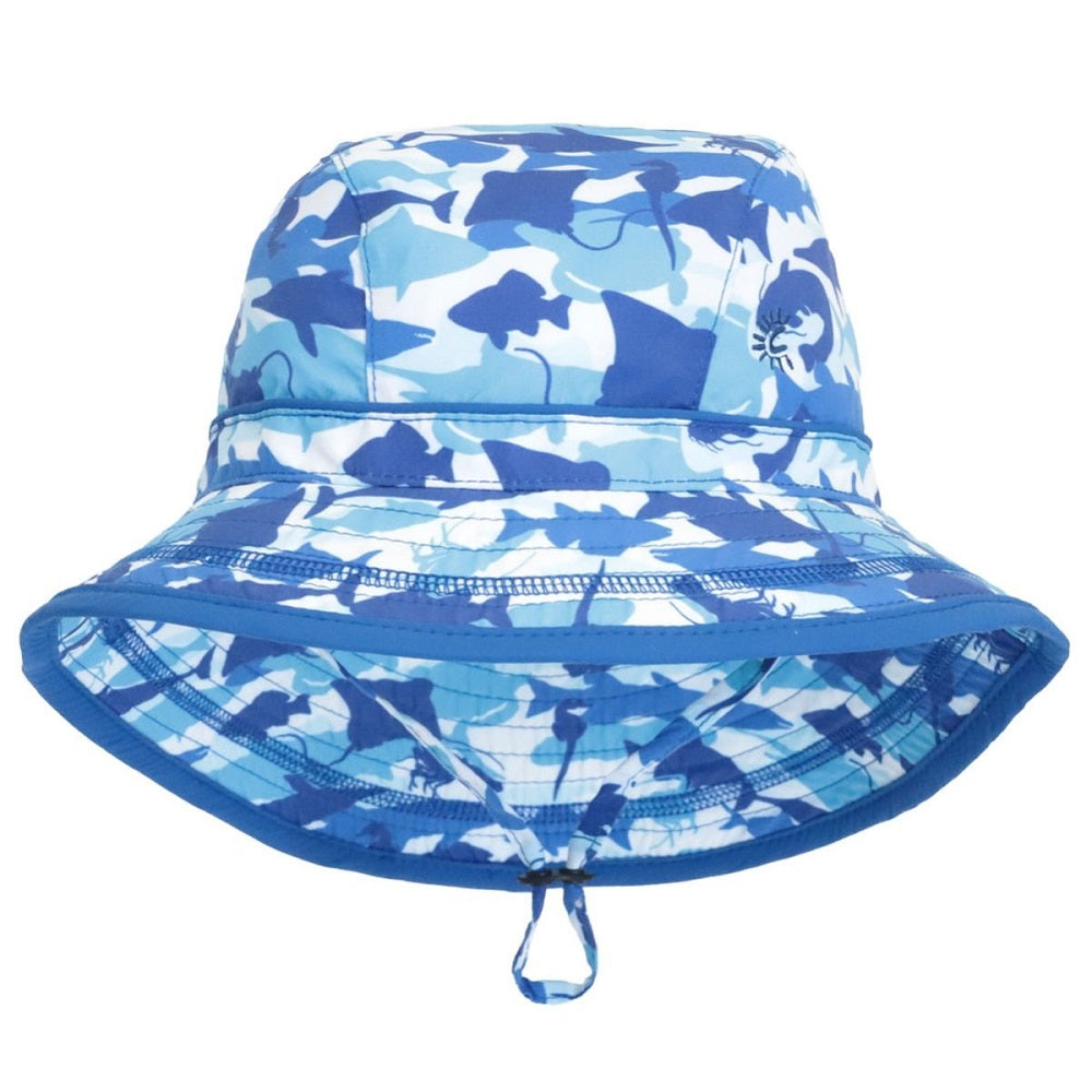 Calikids S1716 UV Beach Hat (Sharks)-Apparel-Calikids--babyandme.ca