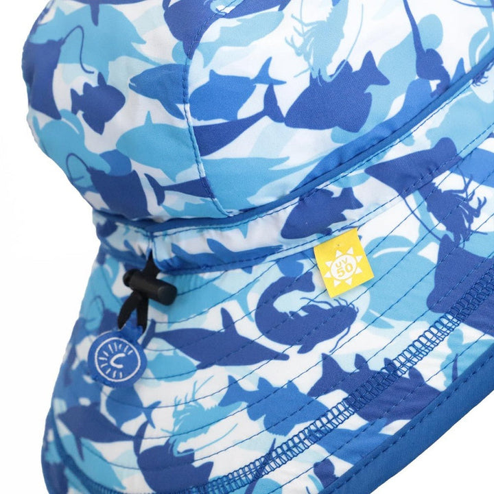 Calikids S1716 UV Beach Hat (Sharks)-Apparel-Calikids--babyandme.ca