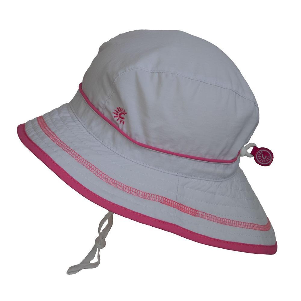 Calikids S1716 UV Beach Hat (White)-Apparel-Calikids--babyandme.ca