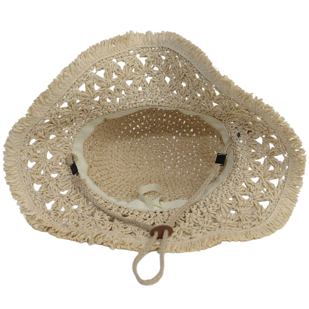 Calikids S2227 Rafia Hat (Sand)-Apparel-Calikids--babyandme.ca