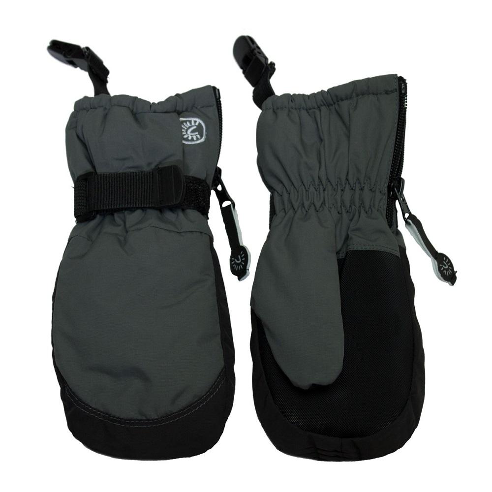 Calikids W0122 Mitten with Clips (Charcoal)-Apparel-Calikids--babyandme.ca