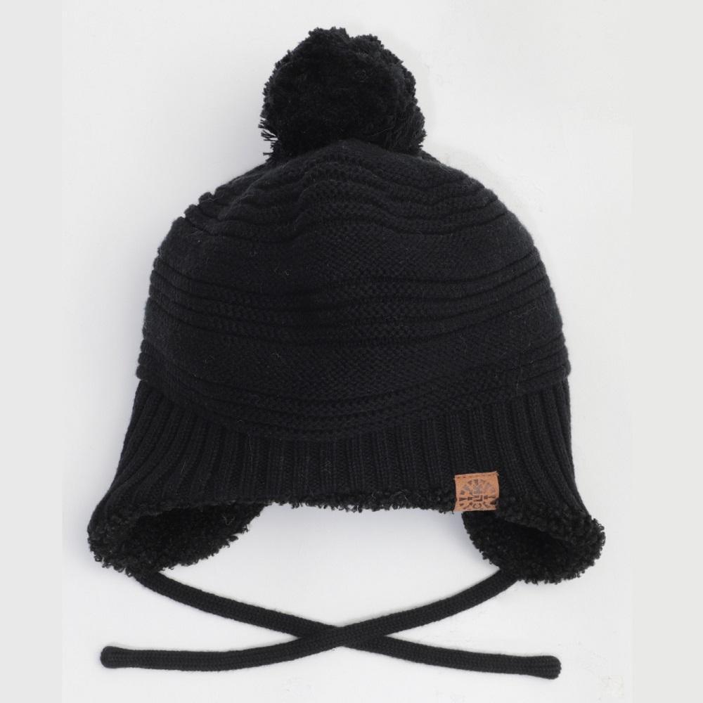Calikids W2025 Cotton Knit Winter Hat (Black)-Apparel-Calikids--babyandme.ca