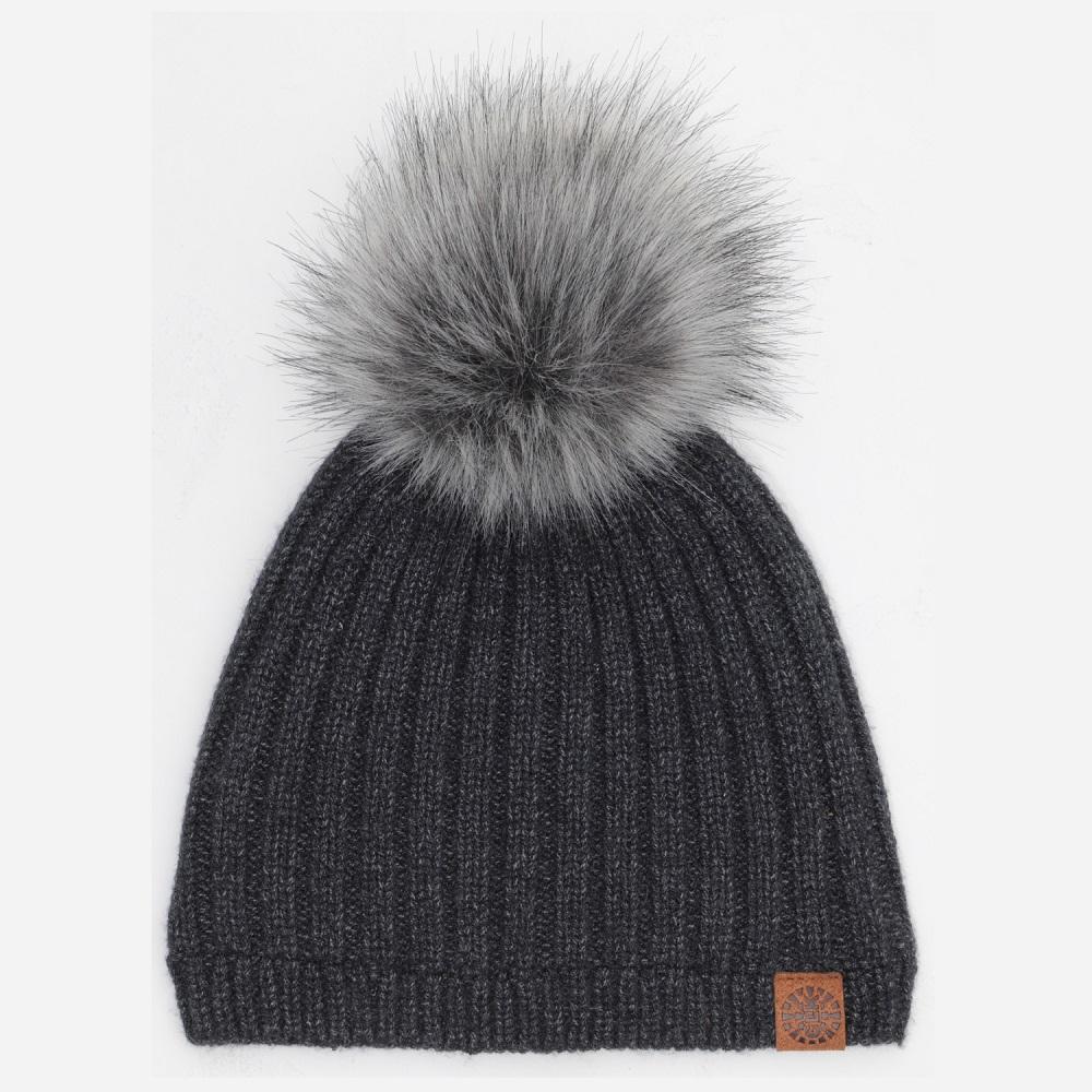 Calikids W2107 Mom & Me Knit Winter Hat (Black)-Apparel-Calikids--babyandme.ca
