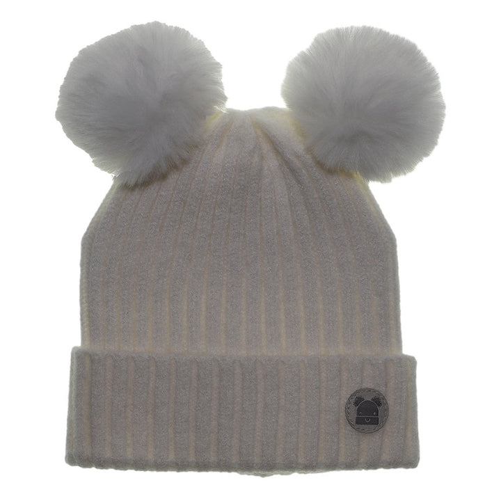 Calikids W2209 Knit Baby Hat (Cream)-Apparel-Calikids-Newborn-031385 CR NB-babyandme.ca