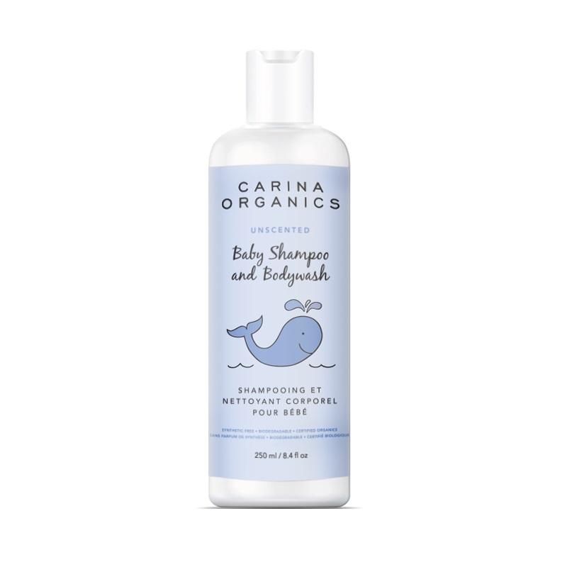 Carina Organics Baby Shampoo & Body Wash Unscented (250ml)-Health-Carina Organics-028297-babyandme.ca