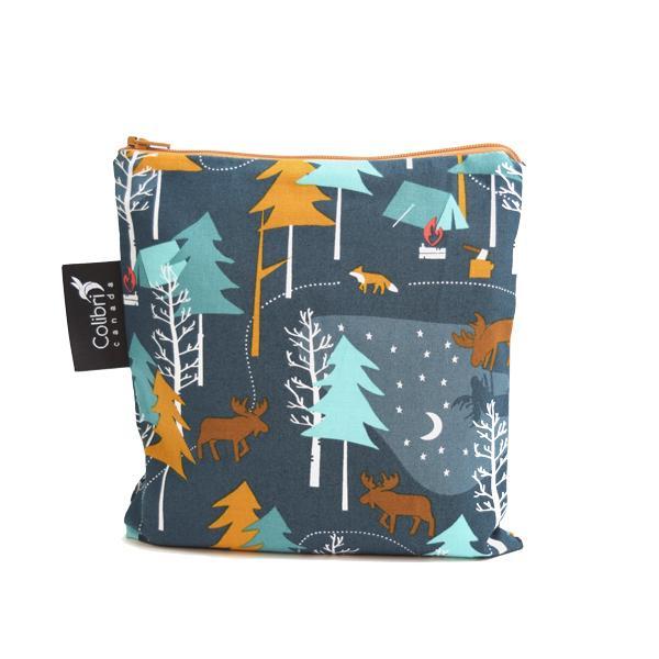 Colibri Reusable Snack Bag Large (Camp Out)-Feeding-Colibri-010325 CO-babyandme.ca