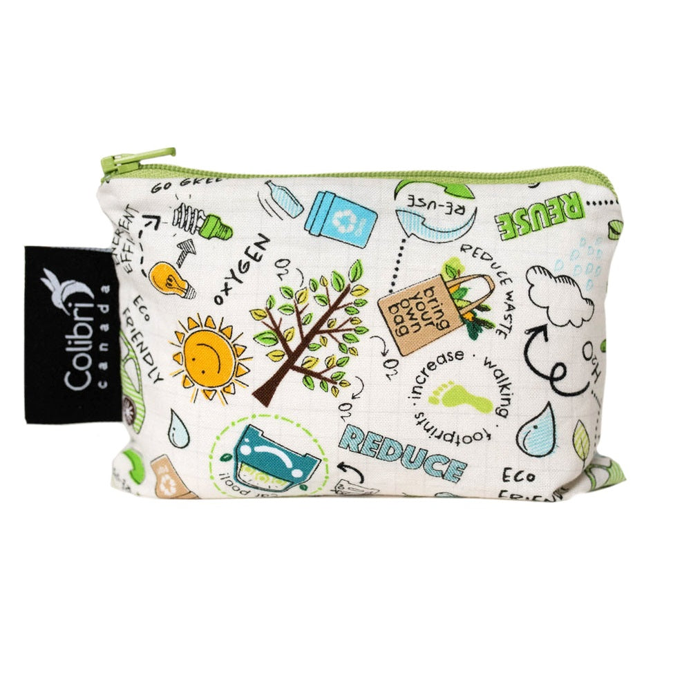 Colibri Reusable Snack Bag Small (Recycle)-Feeding-Colibri-010326 RE-babyandme.ca