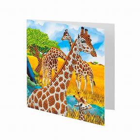 Craft Buddy DIY Crystal Art Card Kit (Gentle Giraffe)-Toys & Learning-Craft Buddy-031177 GIF-babyandme.ca