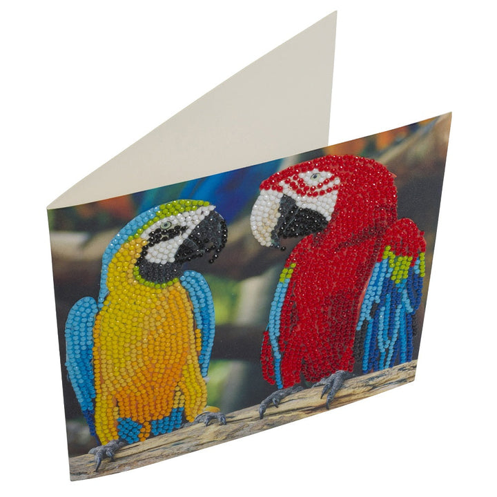 Craft Buddy DIY Crystal Art Card Kit (Parrot Friends)-Toys & Learning-Craft Buddy-031177 PF-babyandme.ca