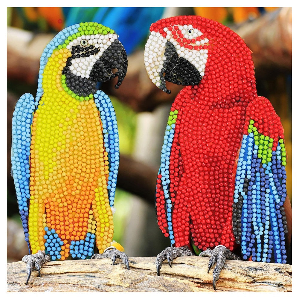 Craft Buddy DIY Crystal Art Card Kit (Parrot Friends)-Toys & Learning-Craft Buddy-031177 PF-babyandme.ca