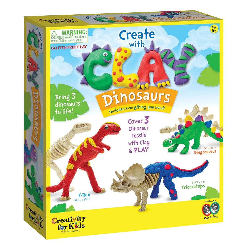 Creativity for Kids Create with Clay (Dinosaurs)-Toys & Learning-Creativity for Kids-031190 DI-babyandme.ca