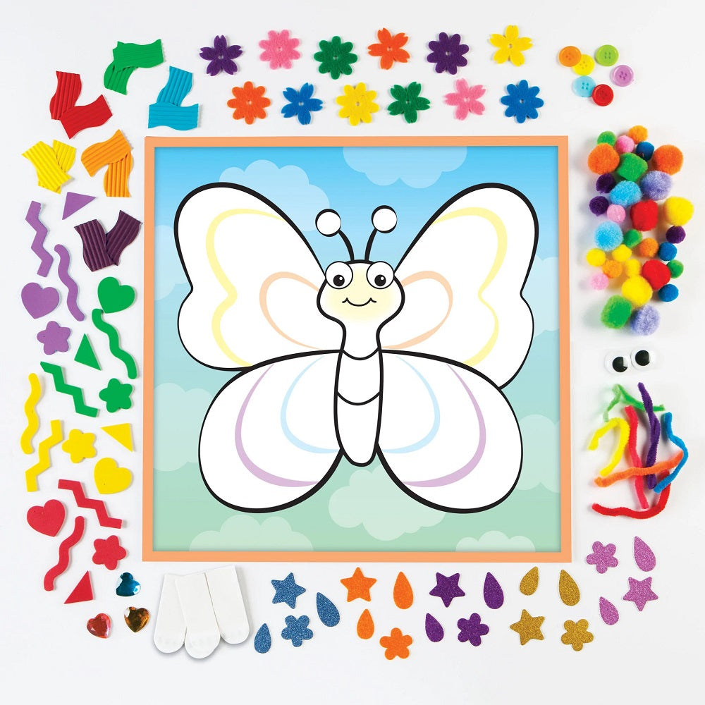 Creativity for Kids Sensory Sticky Wall Art (Butterfly)-Toys & Learning-Creativity for Kids-031203 BF-babyandme.ca