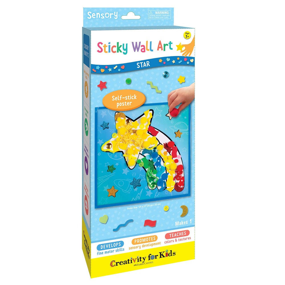 Creativity for Kids Sensory Sticky Wall Art (Star)-Toys & Learning-Creativity for Kids-031203 ST-babyandme.ca