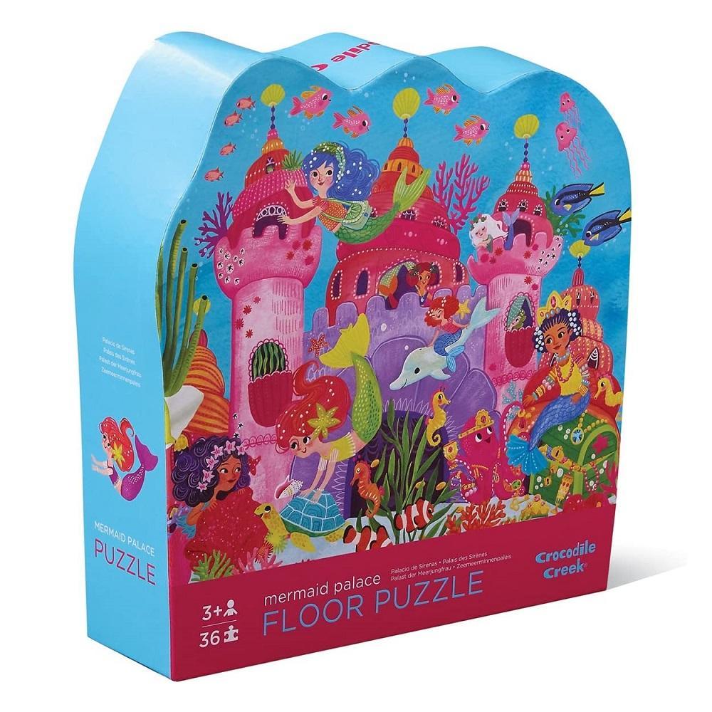 Crocodile Creek 36-Piece Floor Puzzle (Mermaid Palace)-Toys & Learning-Crocodile Creek-009741 MP-babyandme.ca