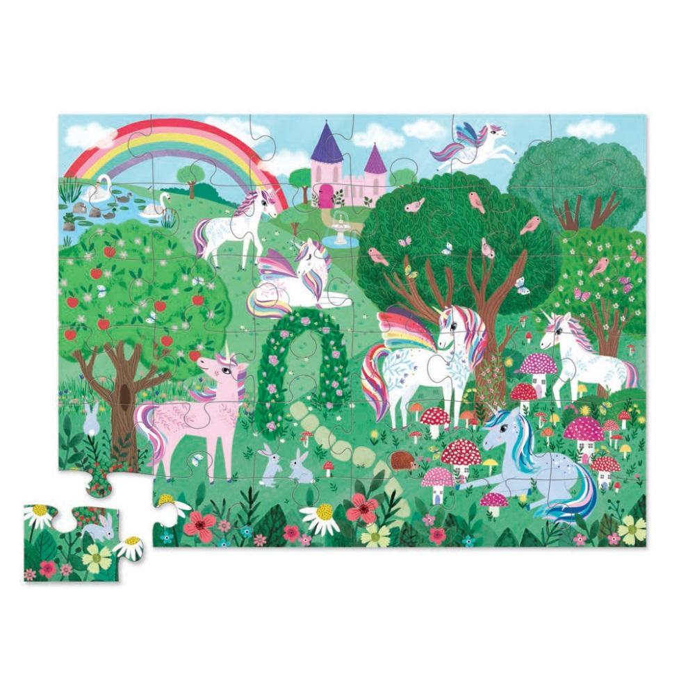 Crocodile Creek 36-Piece Floor Puzzle (Unicorn Garden)-Toys & Learning-Crocodile Creek-009741 UG-babyandme.ca