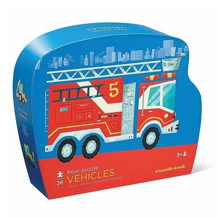 Crocodile Creek 36-Piece Floor Puzzle (Vehicles)-Toys & Learning-Crocodile Creek-009741 VH-babyandme.ca