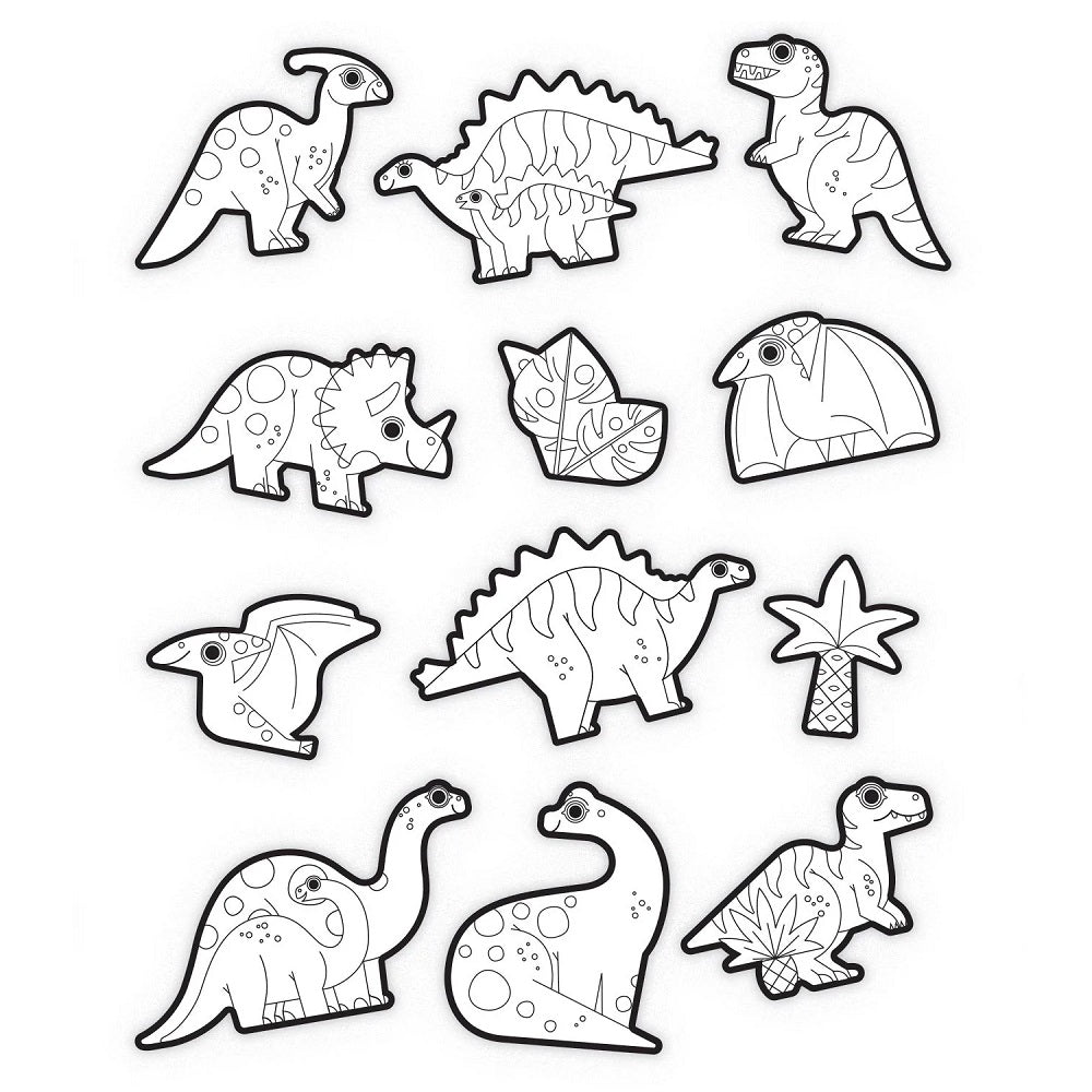 Crocodile Creek Colouring Stickers (Dinosaur)-Toys & Learning-Crocodile Creek-031504 DI-babyandme.ca