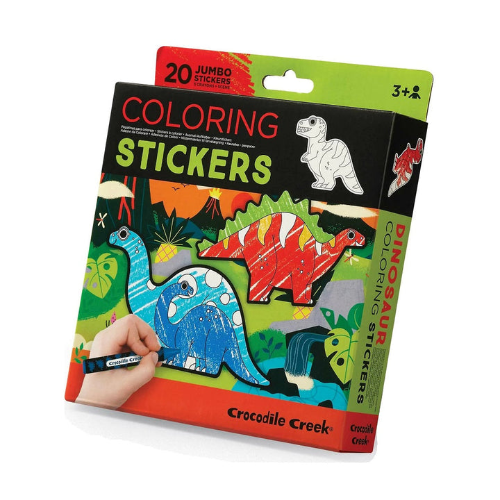 Crocodile Creek Colouring Stickers (Dinosaur)-Toys & Learning-Crocodile Creek-031504 DI-babyandme.ca