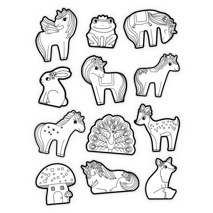 Crocodile Creek Colouring Stickers (Unicorn)-Toys & Learning-Crocodile Creek-031504 UN-babyandme.ca