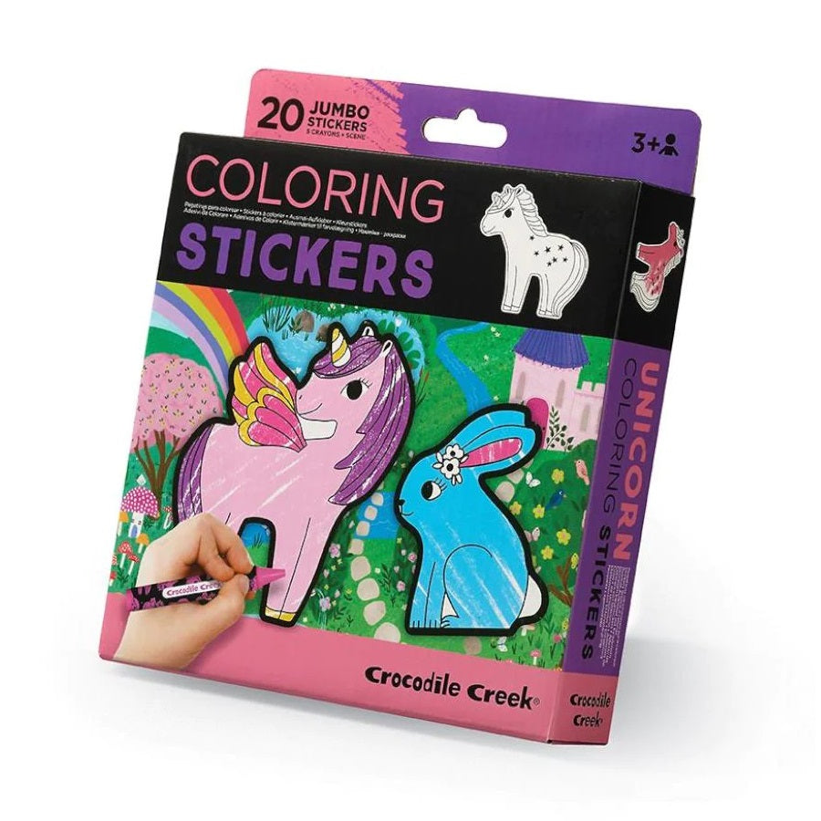Crocodile Creek Colouring Stickers (Unicorn)-Toys & Learning-Crocodile Creek-031504 UN-babyandme.ca