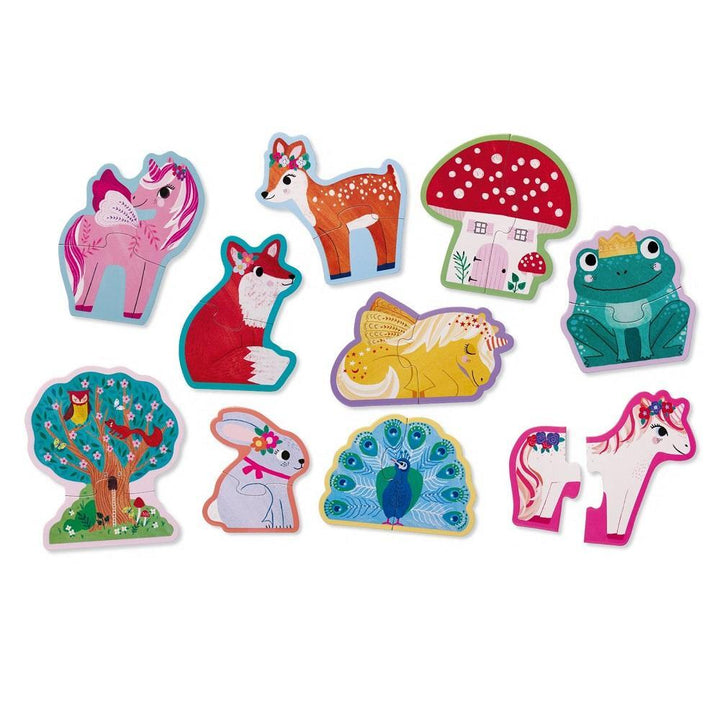 Crocodile Creek Let's Begin 2-Piece Puzzles (Unicorn)-Toys & Learning-Crocodile Creek-027796 UN-babyandme.ca