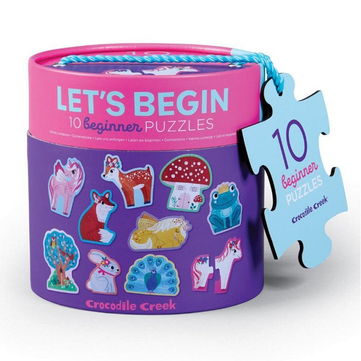 Crocodile Creek Let's Begin 2-Piece Puzzles (Unicorn)-Toys & Learning-Crocodile Creek-027796 UN-babyandme.ca