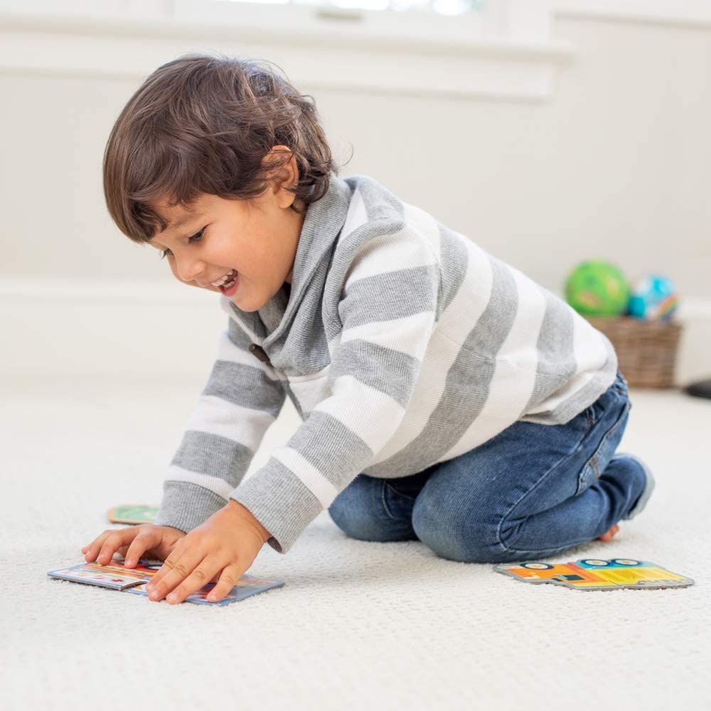 Crocodile Creek Let's Begin 2-Piece Puzzles (Vehicles)-Toys & Learning-Crocodile Creek-027796 VH-babyandme.ca