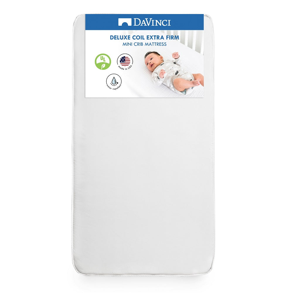 DaVinci Deluxe Coil Extra Firm Mini Crib Mattress SPECIAL ORDER-Nursery-Million Dollar Baby-030963-babyandme.ca