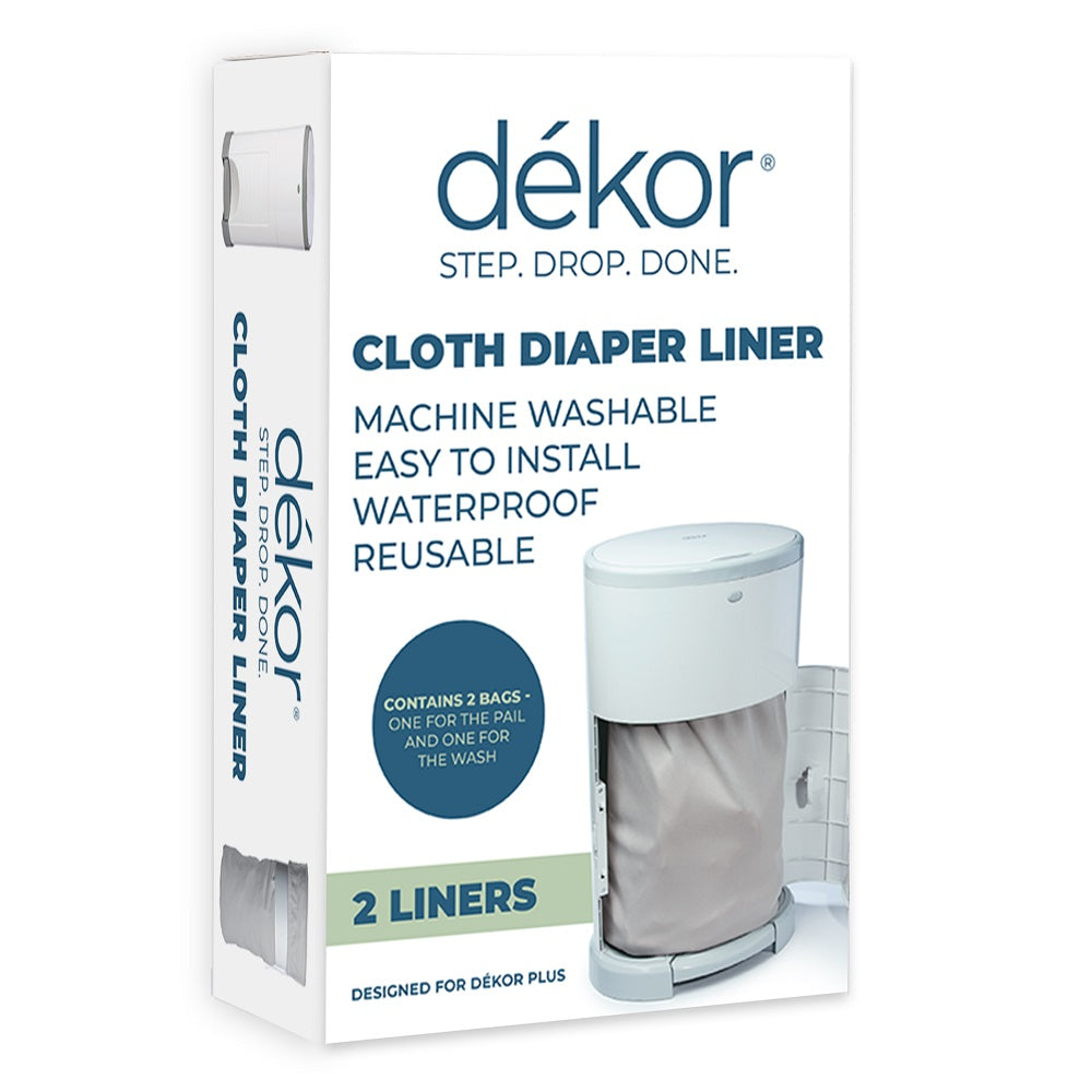 Dekor Cloth Diaper Liner 2-Pack (Grey)-Bath-Dekor-009214-babyandme.ca
