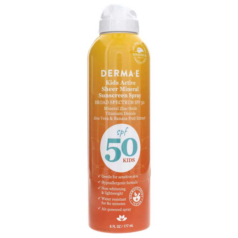 Derma E Kids Mineral Sunscreen Spray SPF50 177 ml-Health-Derma E-031888-babyandme.ca