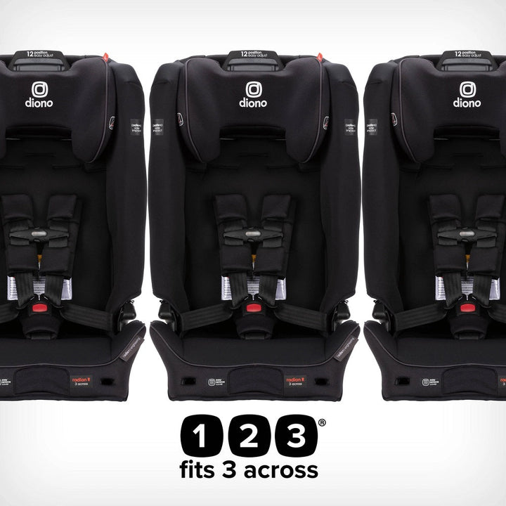 Diono Radian 3RXT Safe+ (Black Jet)-Gear-Diono-031027 BJ-babyandme.ca