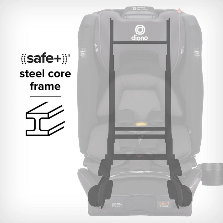 Diono Radian 3RXT Safe+ (Black Jet)-Gear-Diono-031027 BJ-babyandme.ca