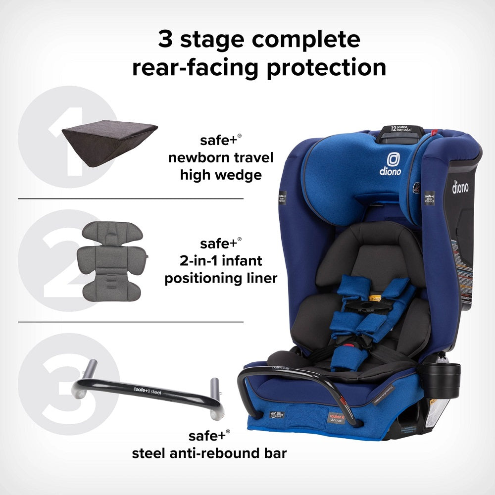 Diono Radian 3RXT Safe+ (Blue Sky)-Gear-Diono-031027 BS-babyandme.ca