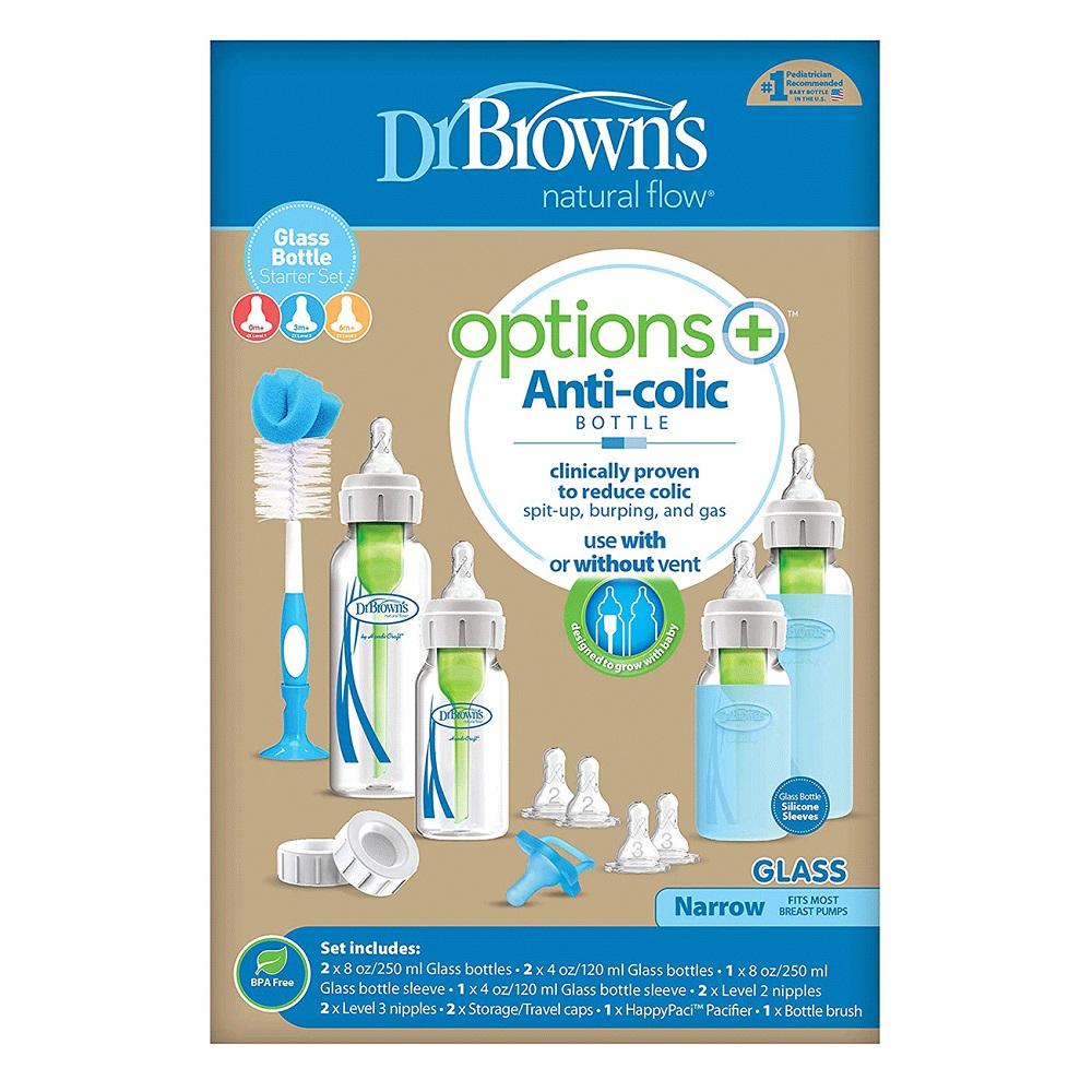 Dr. Brown's Narrow Glass Anti-Colic Options+ Bottles Gift Set-Feeding-Dr. Browns-030055-babyandme.ca