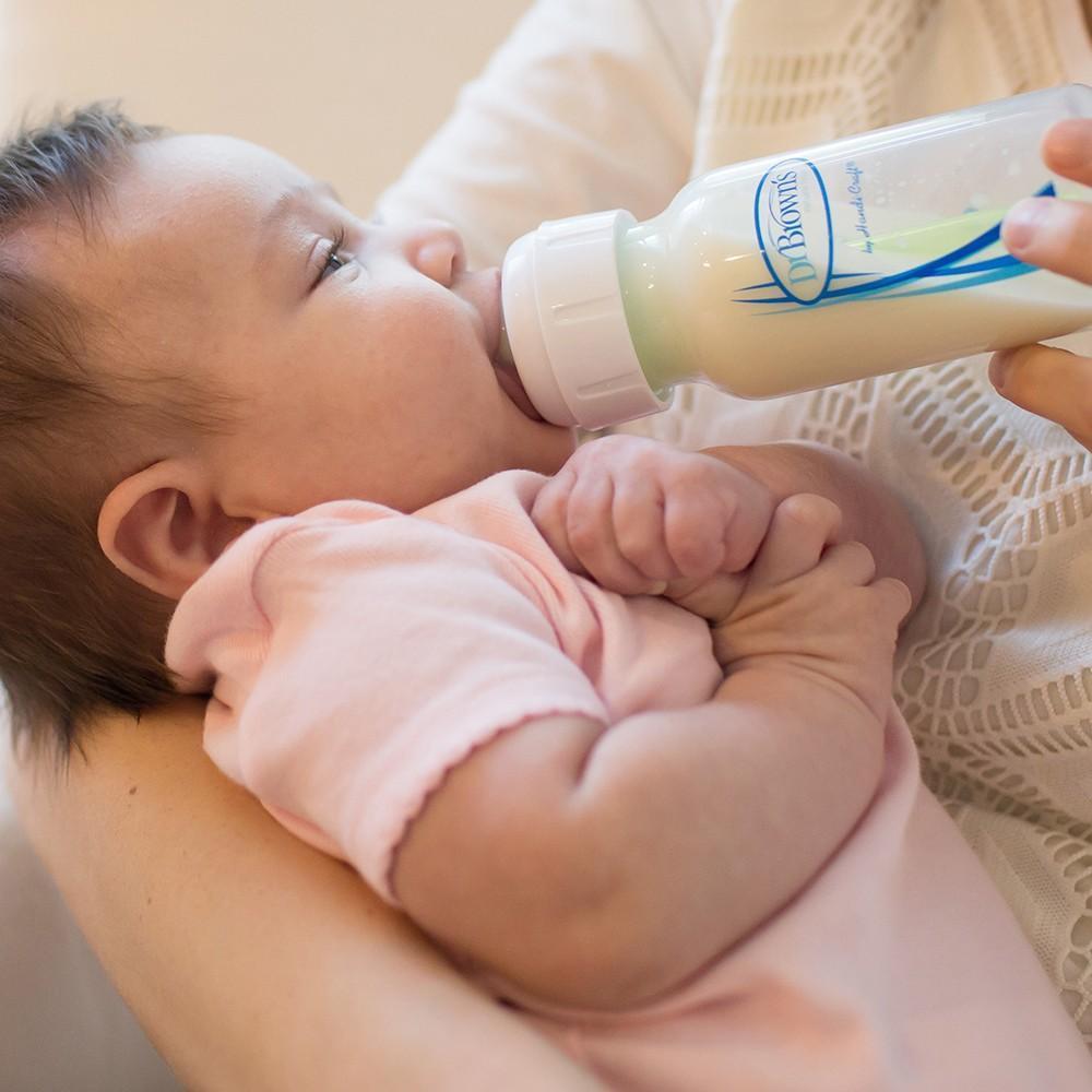 Dr. Brown's Narrow Natural Flow Anti-Colic Options+ Bottle (4oz)-Feeding-Dr. Browns-027375-babyandme.ca