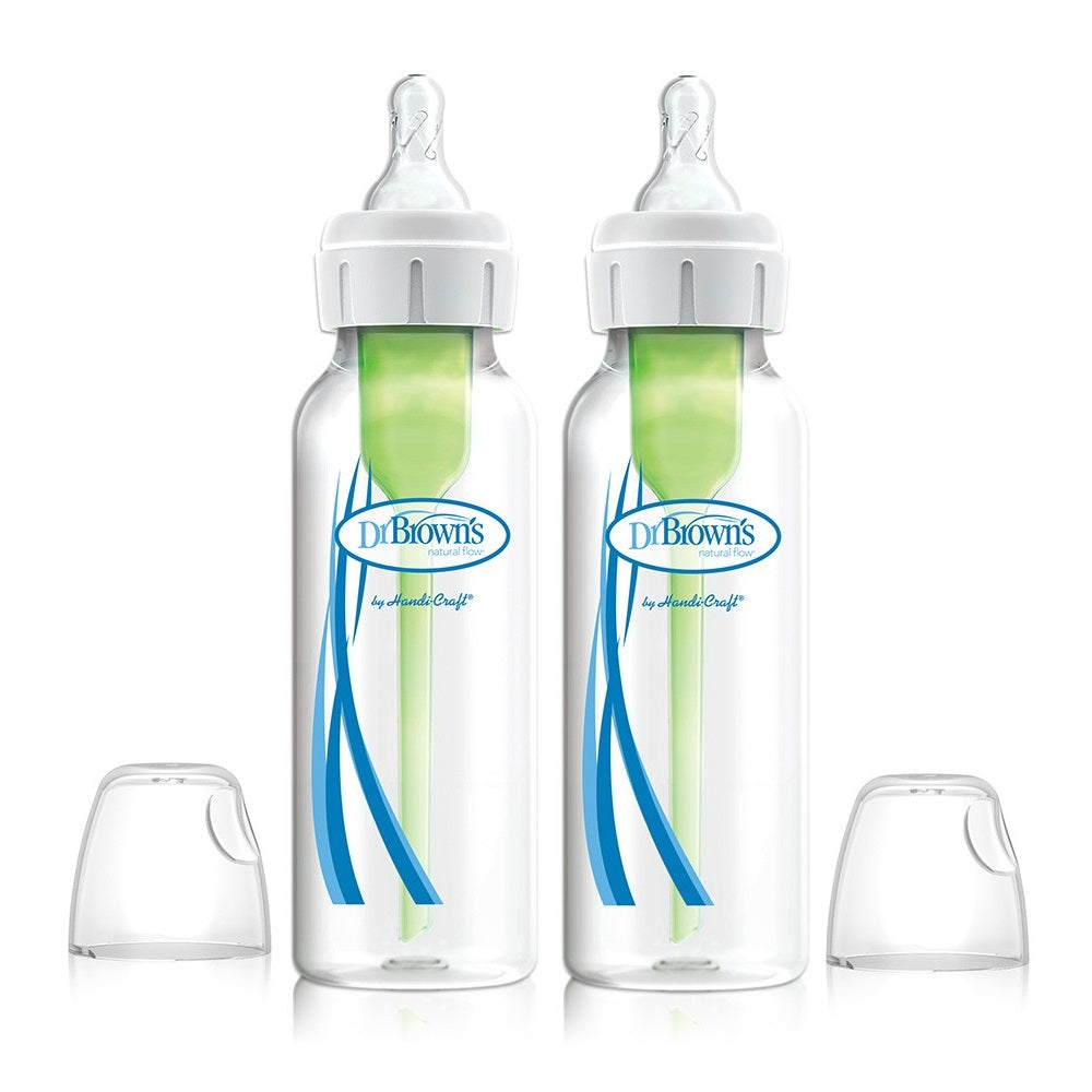 Dr. Brown's Narrow Natural Flow Anti-Colic Options+ Bottle 8oz (2-Pack)-Feeding-Dr. Browns-030907-babyandme.ca