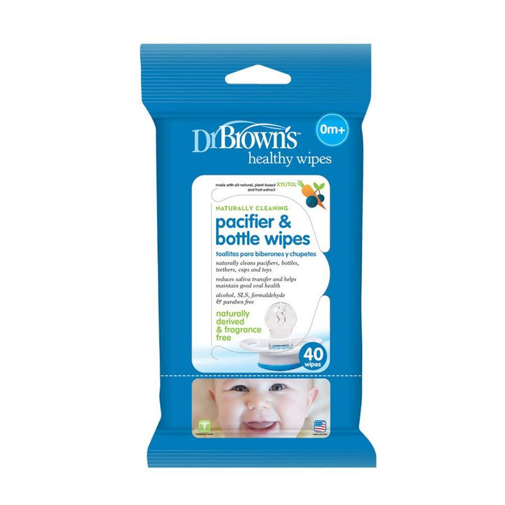 Dr. Brown's Pacifier & Bottle Wipes (40 Count)-Health-Dr. Browns-027611-babyandme.ca