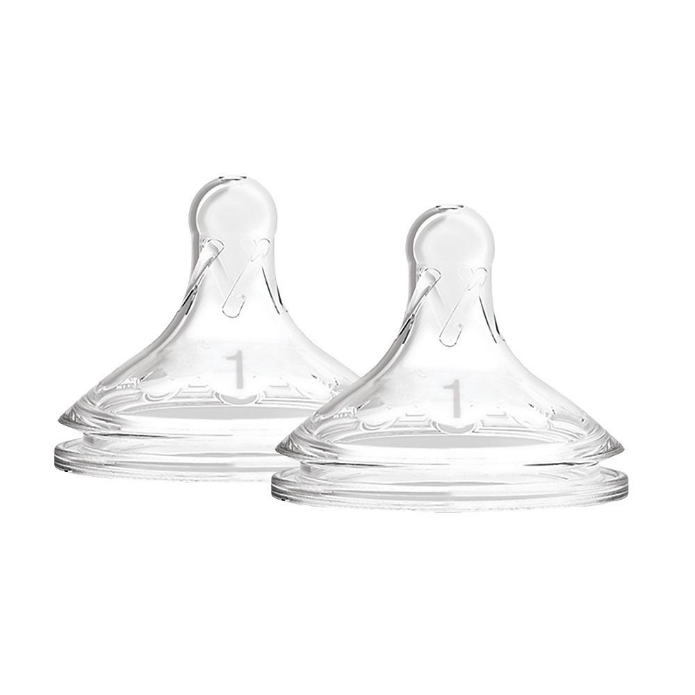 Dr. Brown's Wide-Neck Natural Flow Options+ Baby Bottle Nipples Level 1 (2-Pack)-Feeding-Dr. Browns-022266 1-babyandme.ca