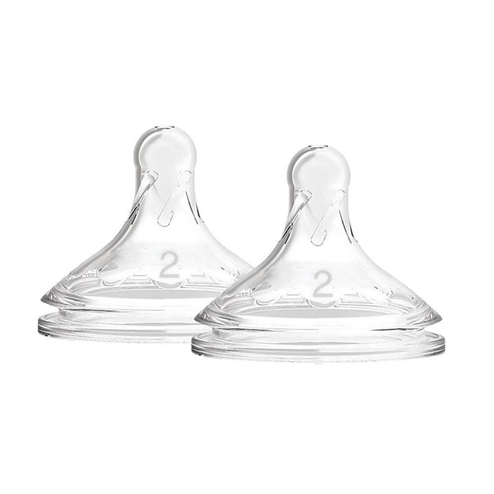 Dr. Brown's Wide-Neck Natural Flow Options+ Baby Bottle Nipples Level 2 (2-Pack)-Feeding-Dr. Browns-022266 2-babyandme.ca
