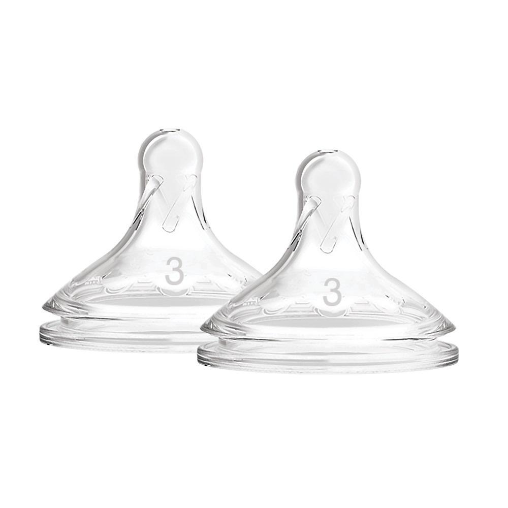 Dr. Brown's Wide-Neck Natural Flow Options+ Baby Bottle Nipples Level 3 (2-Pack)-Feeding-Dr. Browns-022266 3-babyandme.ca