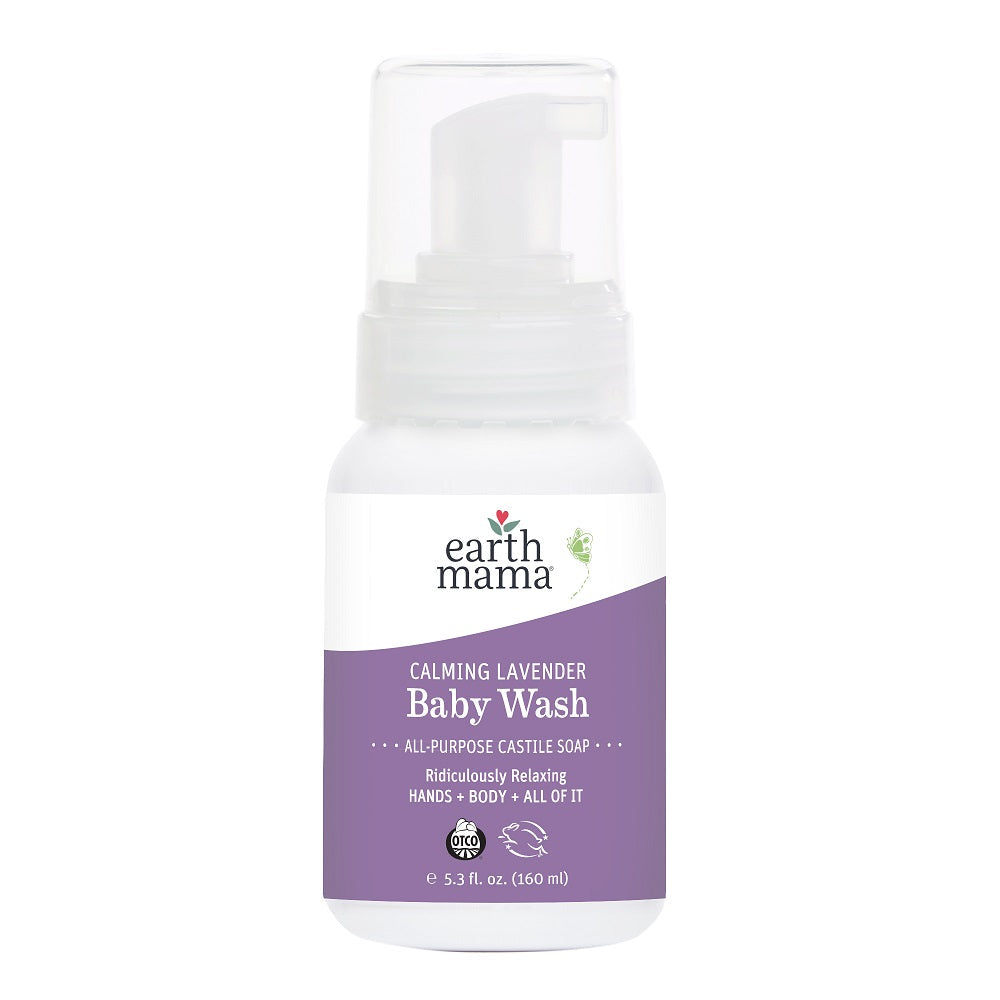 Earth Mama Calming Lavender Castile Baby Wash (160ml)-Health-Earth Mama Organics-024775 LV-babyandme.ca