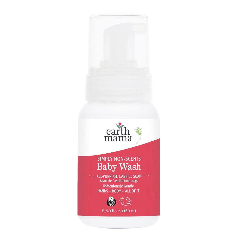 Earth Mama Natural Non-Scents Castile Baby Wash (160ml)-Health-Earth Mama Organics-024775 US-babyandme.ca