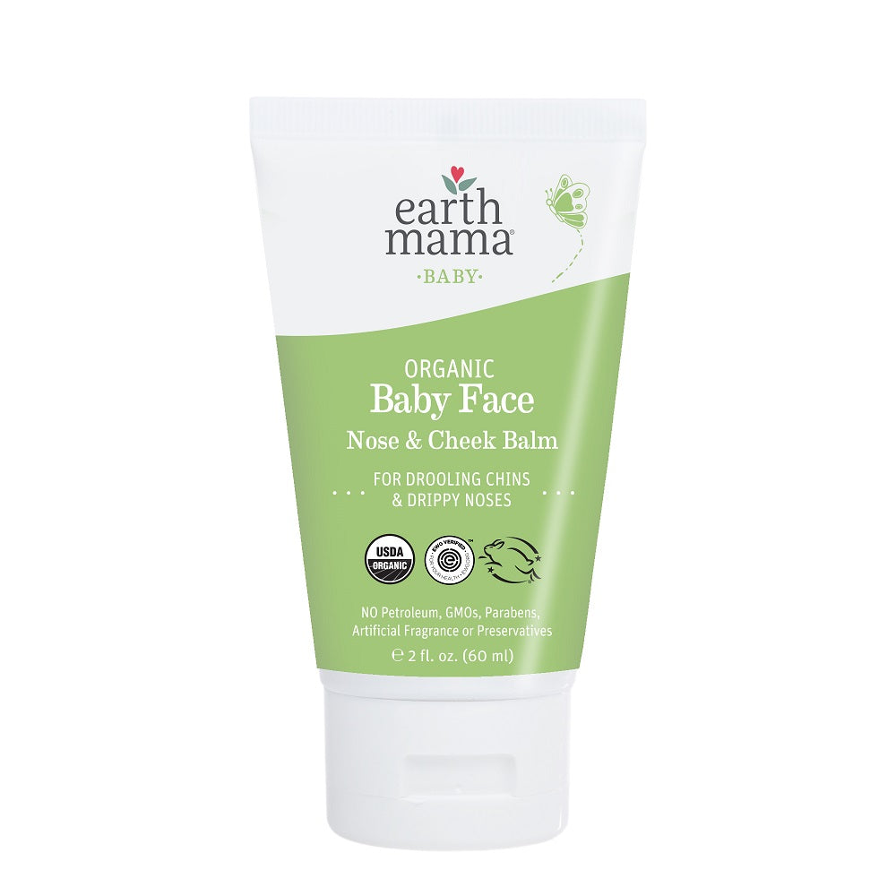 Earth Mama Organic Baby Face, Nose, & Cheek Balm (60ml)-Health-Earth Mama Organics-030550 60ml-babyandme.ca