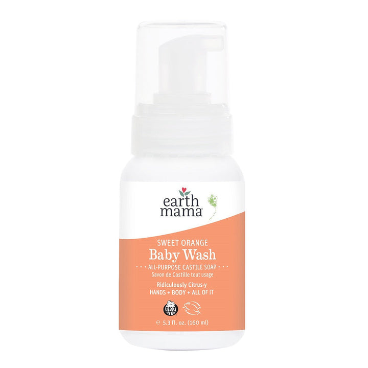 Earth Mama Sweet Orange Castile Baby Wash (160ml)-Health-Earth Mama Organics-024775 OR-babyandme.ca