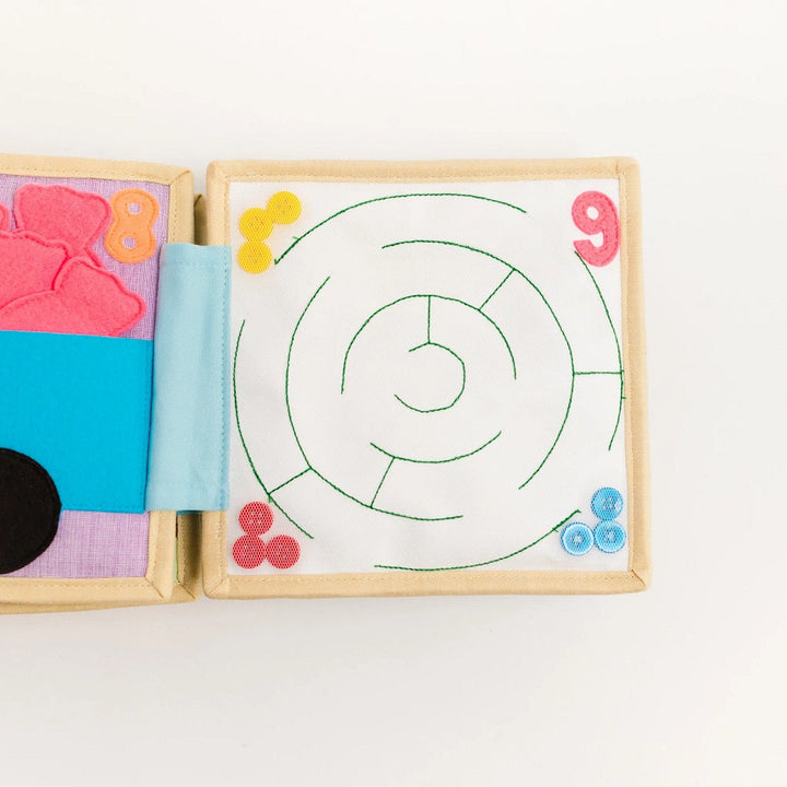 Educating Amy Mini Quiet Book (Little Abacus)-Toys & Learning-Educating Amy-031223 LA-babyandme.ca